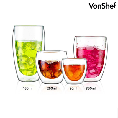 YC-DC011 - Double Wall Insulated Glass Cup